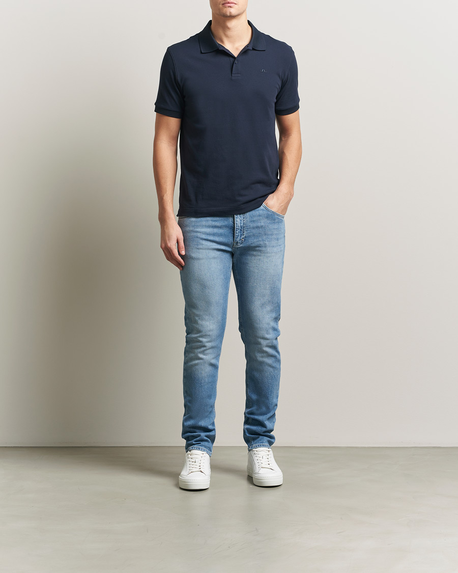 Uomini | Jeans | J.Lindeberg | Jax Light Wash Slim Jeans Light Blue