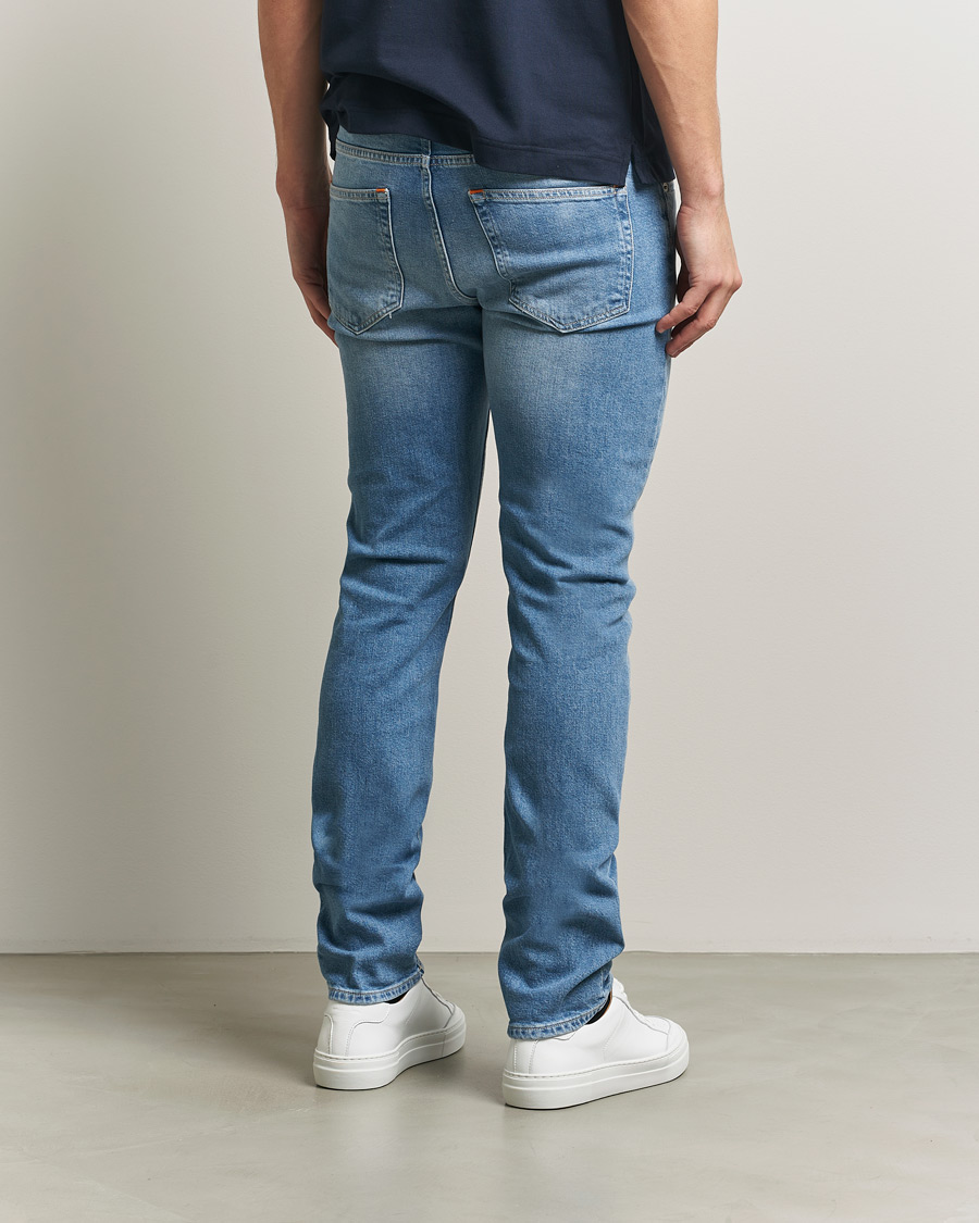 Uomini | Jeans | J.Lindeberg | Jax Light Wash Slim Jeans Light Blue