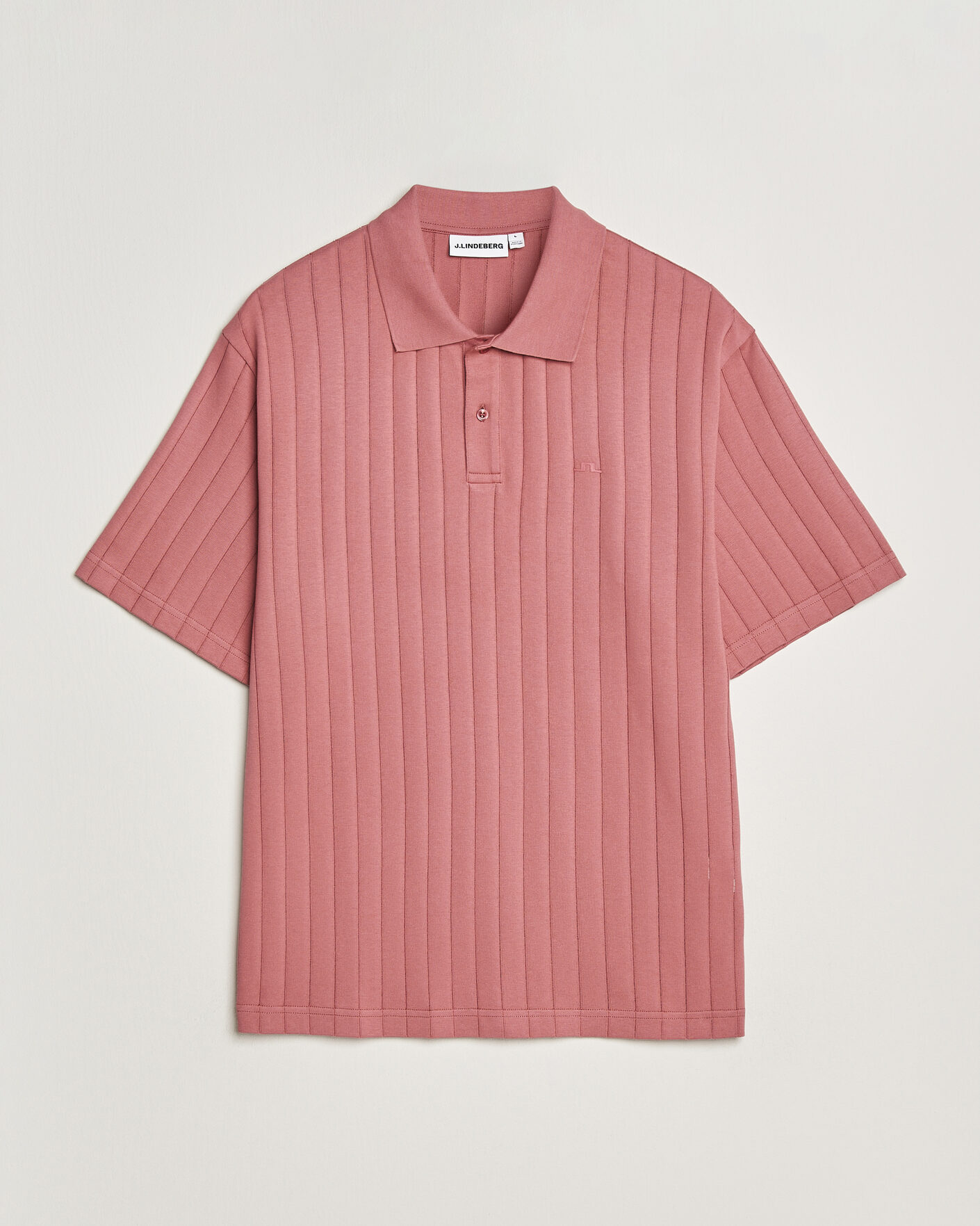 Uomini | Polo | J.Lindeberg | Simon Striped Polo Withered Rose