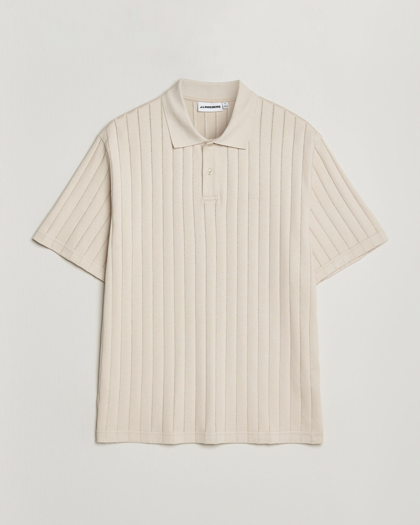 Uomini | Polo | J.Lindeberg | Simon Striped Polo Moonbeam