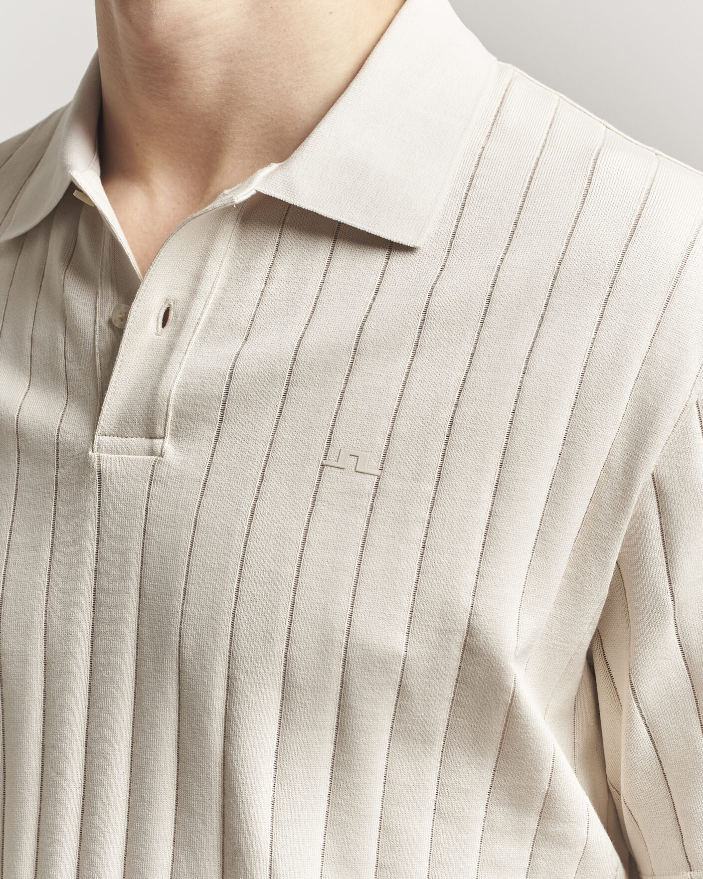 Uomini | Polo | J.Lindeberg | Simon Striped Polo Moonbeam