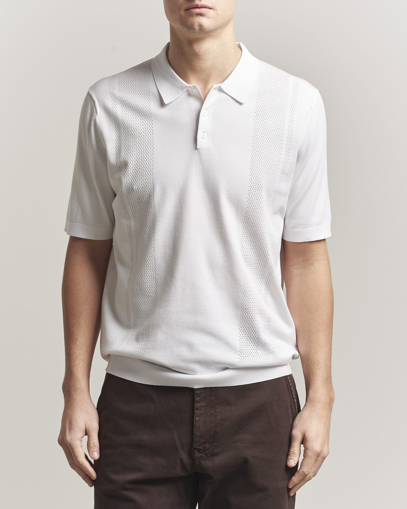 Uomini | Polo | J.Lindeberg | Reymond Knit Polo White