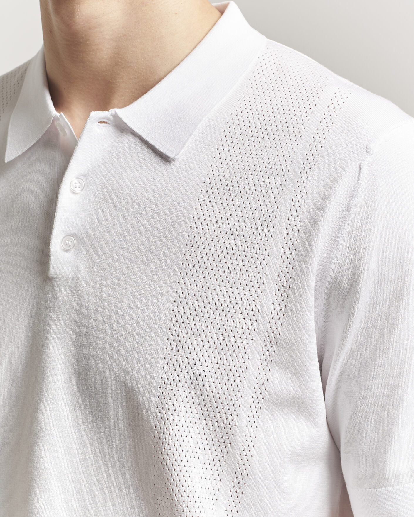 Uomini | Polo | J.Lindeberg | Reymond Knit Polo White