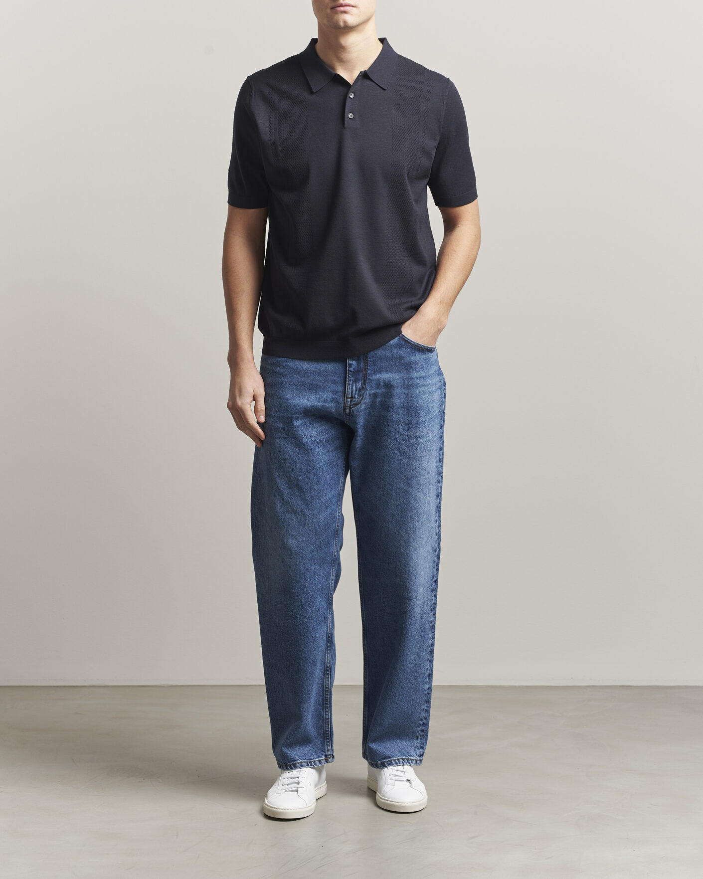 Uomini | Polo | J.Lindeberg | Reymond Knit Polo JL Navy