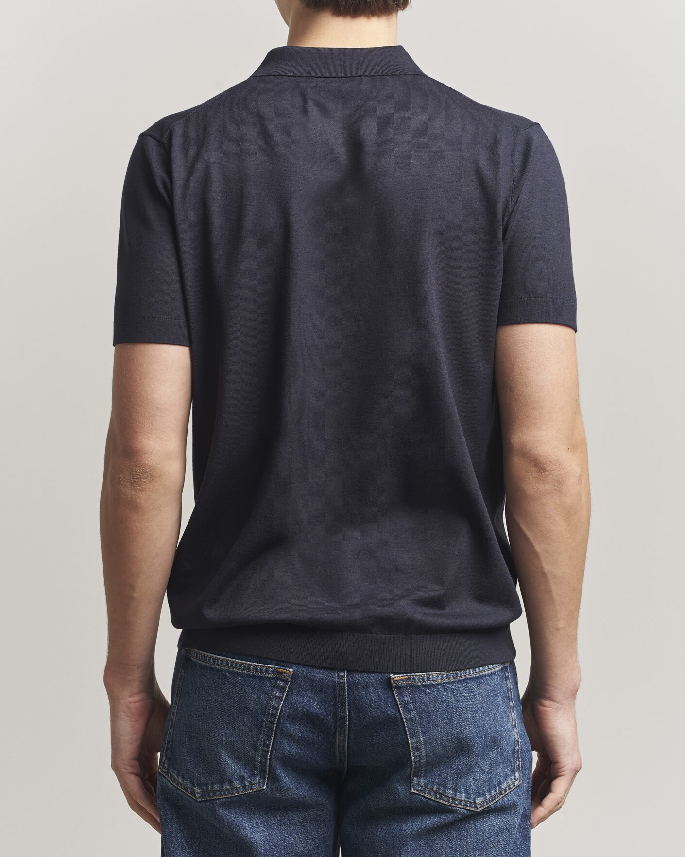 Uomini | Polo | J.Lindeberg | Ridge Knitted Polo JL Navy