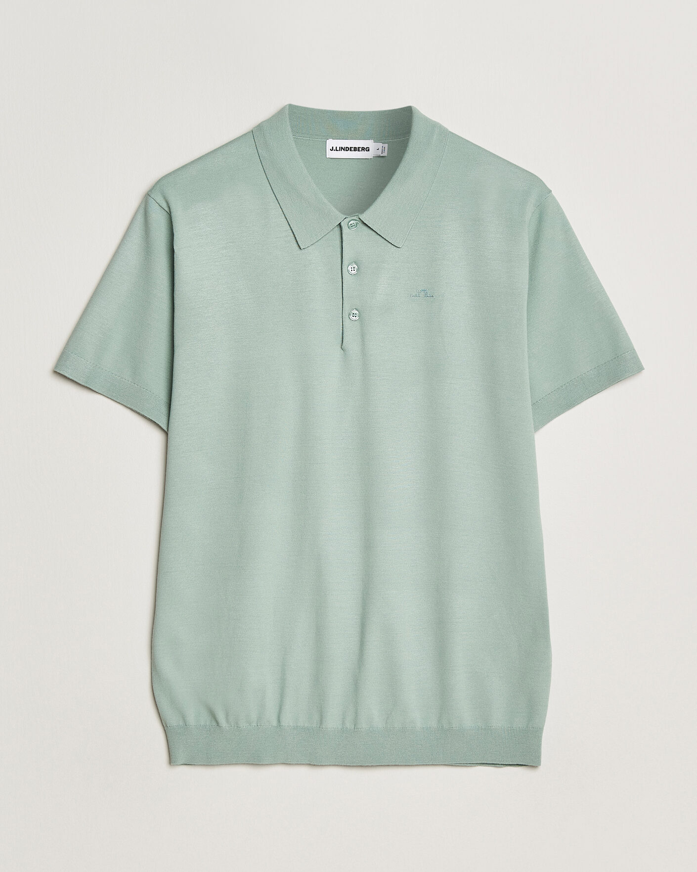 Uomini | Polo | J.Lindeberg | Ridge Knitted Polo Jadeite
