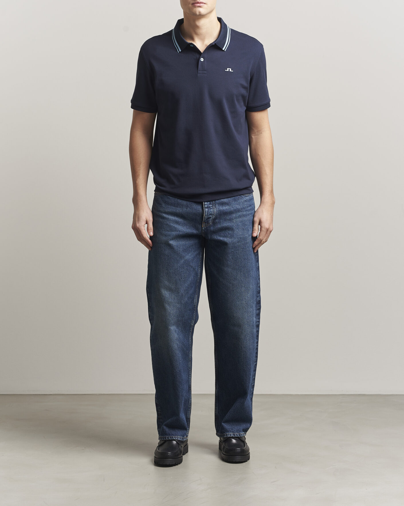 Uomini | Polo | J.Lindeberg | Joey Tipping Polo JL Navy