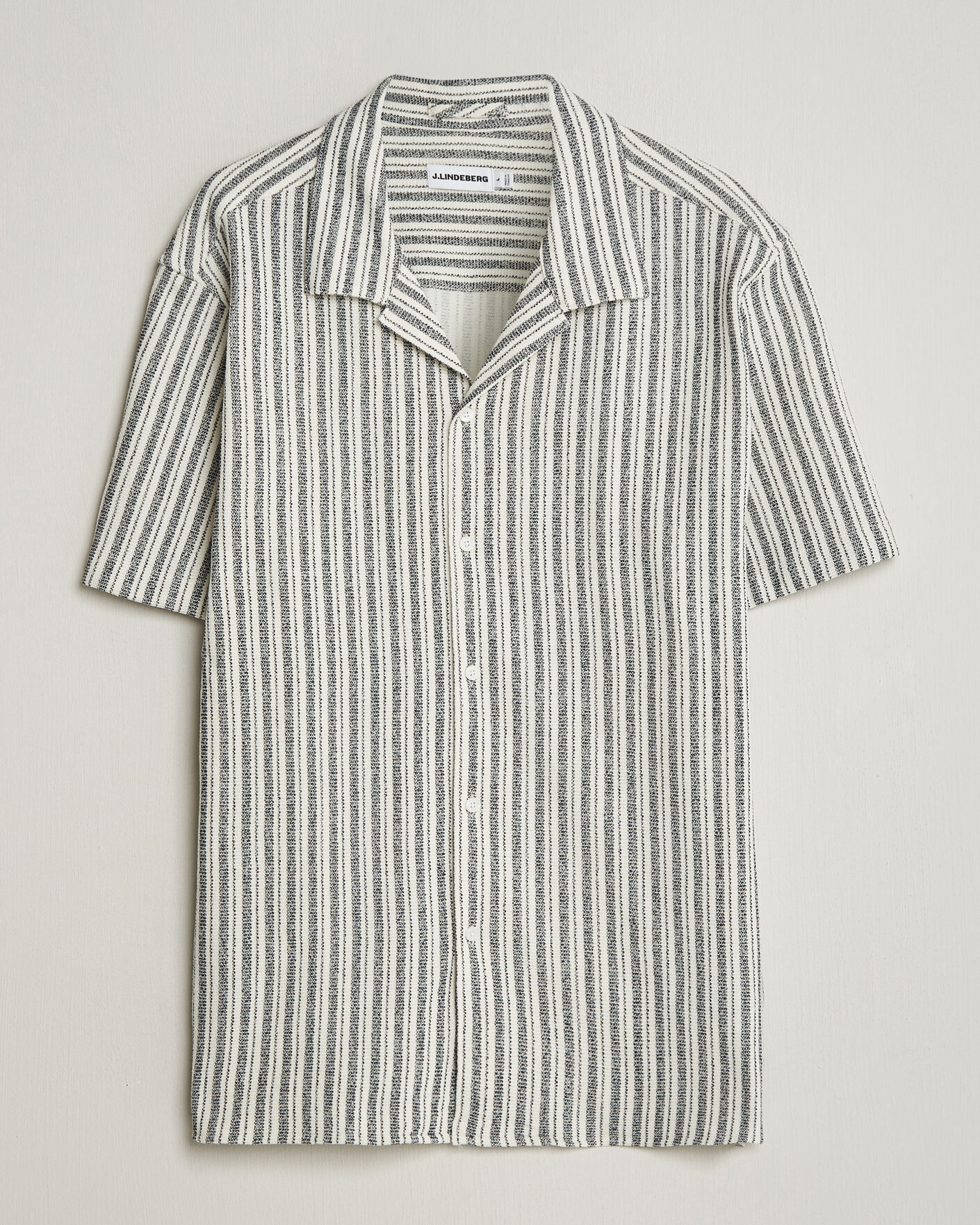 Uomini | Camicie | J.Lindeberg | Elio Structure Resort Shirt JL Navy