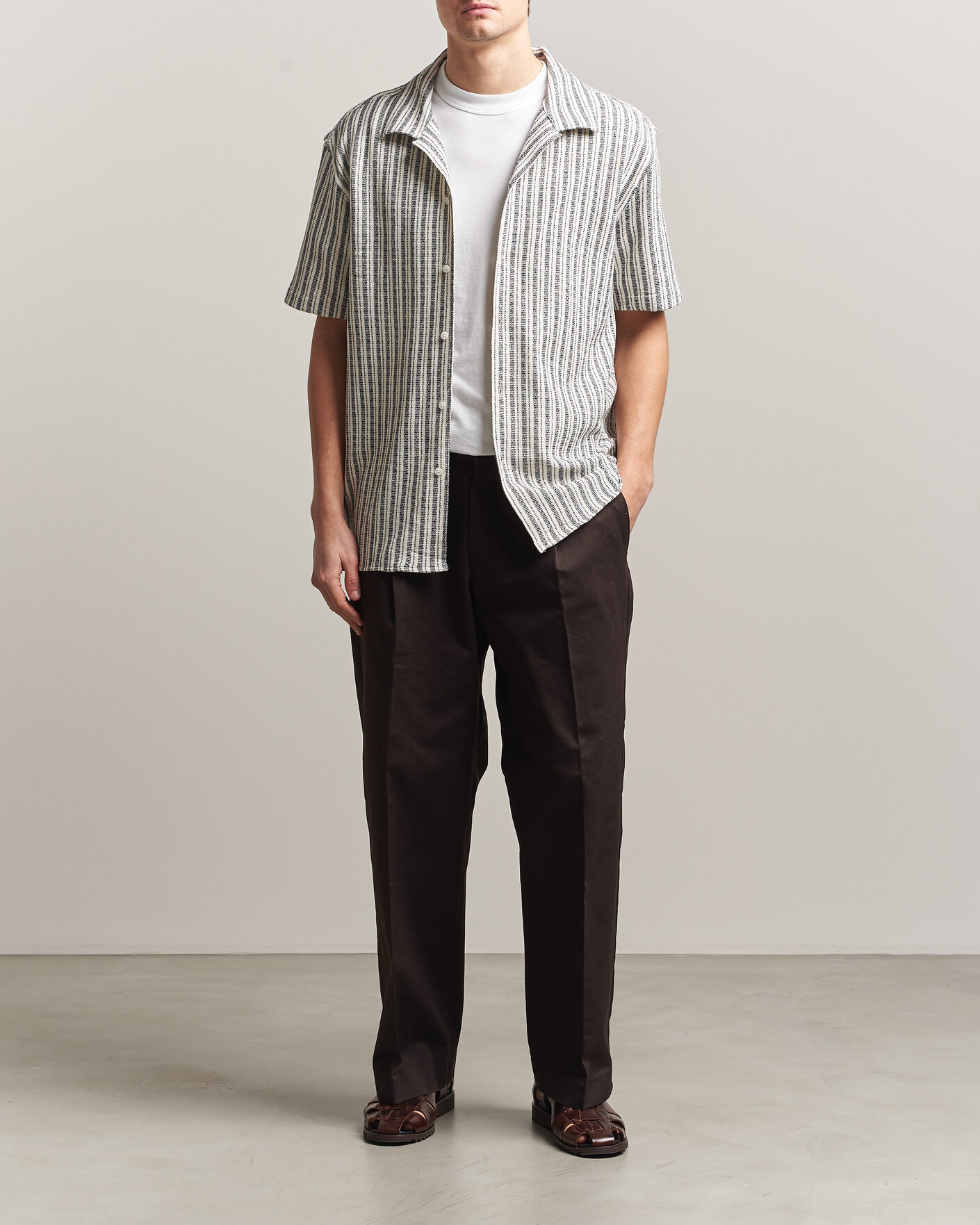 Uomini | Camicie | J.Lindeberg | Elio Structure Resort Shirt JL Navy