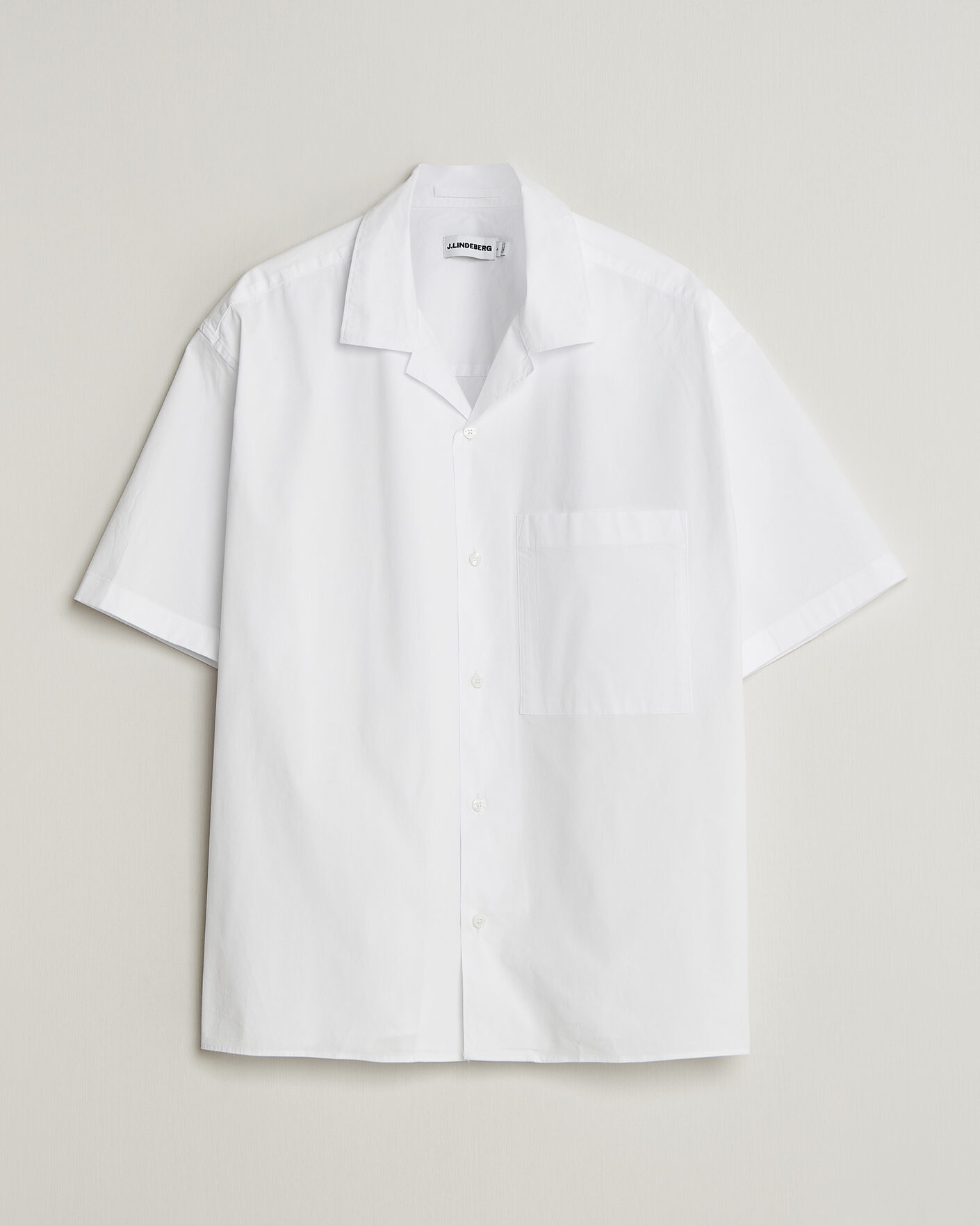 Uomini | Camicie | J.Lindeberg | Ellis Cotton Resort Shirt White