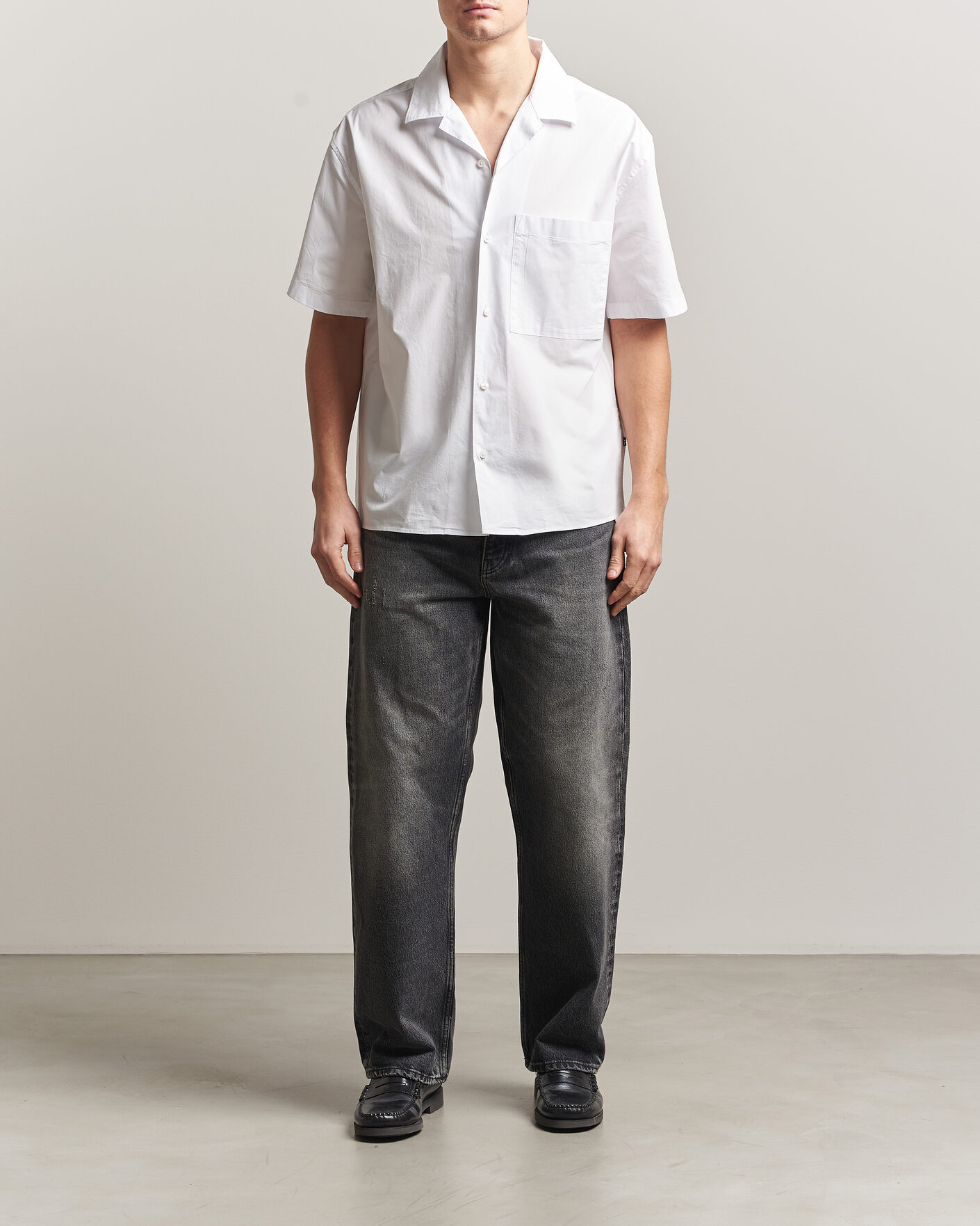Uomini | Camicie | J.Lindeberg | Ellis Cotton Resort Shirt White
