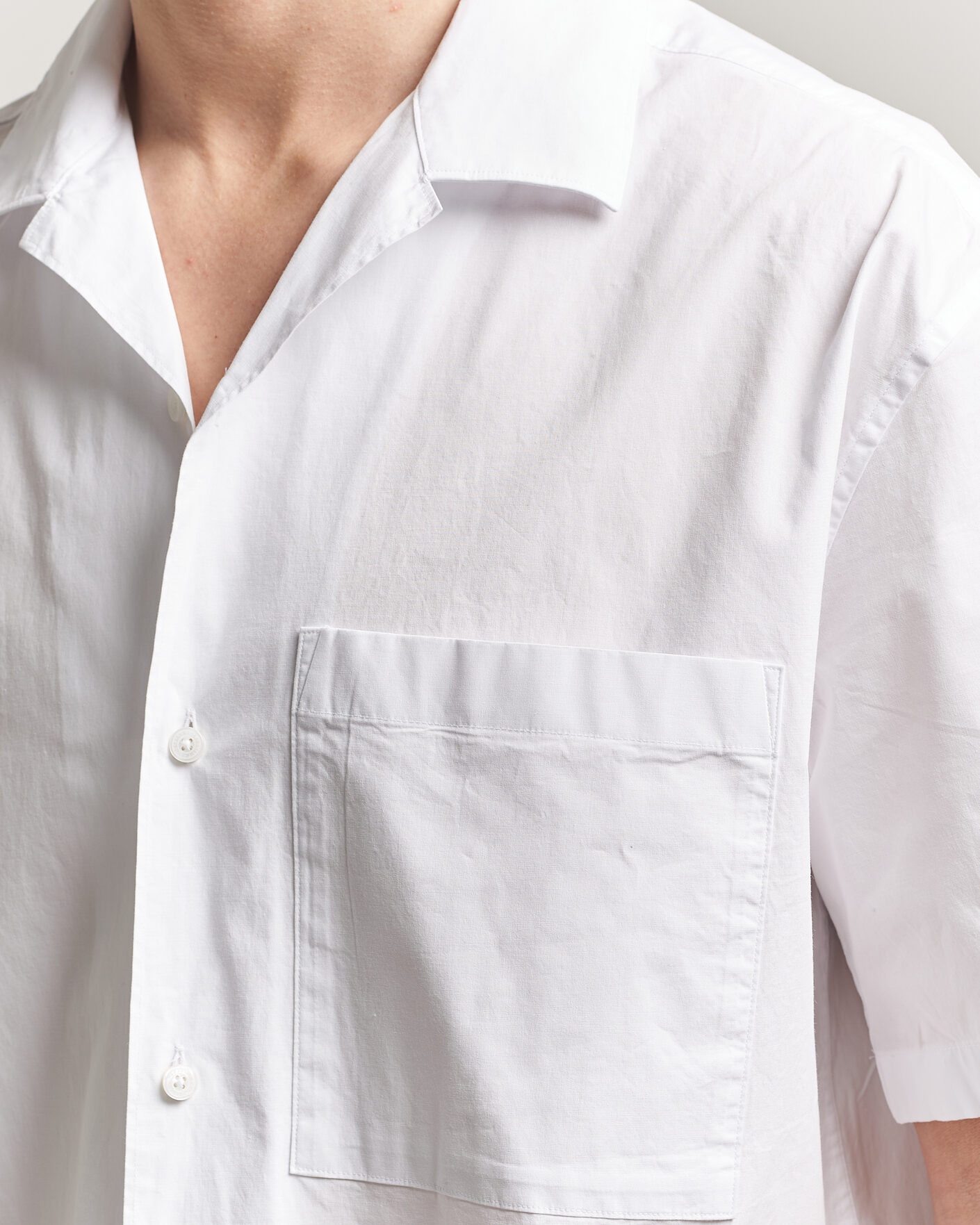 Uomini | Camicie | J.Lindeberg | Ellis Cotton Resort Shirt White