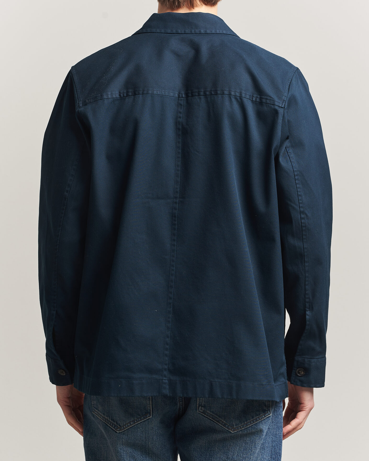 Uomini | Camicie | J.Lindeberg | Easton Cotton Overshirt JL Navy