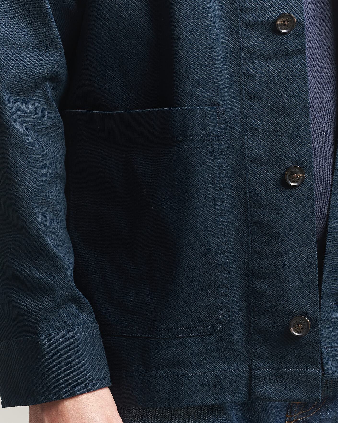 Uomini | Camicie | J.Lindeberg | Easton Cotton Overshirt JL Navy