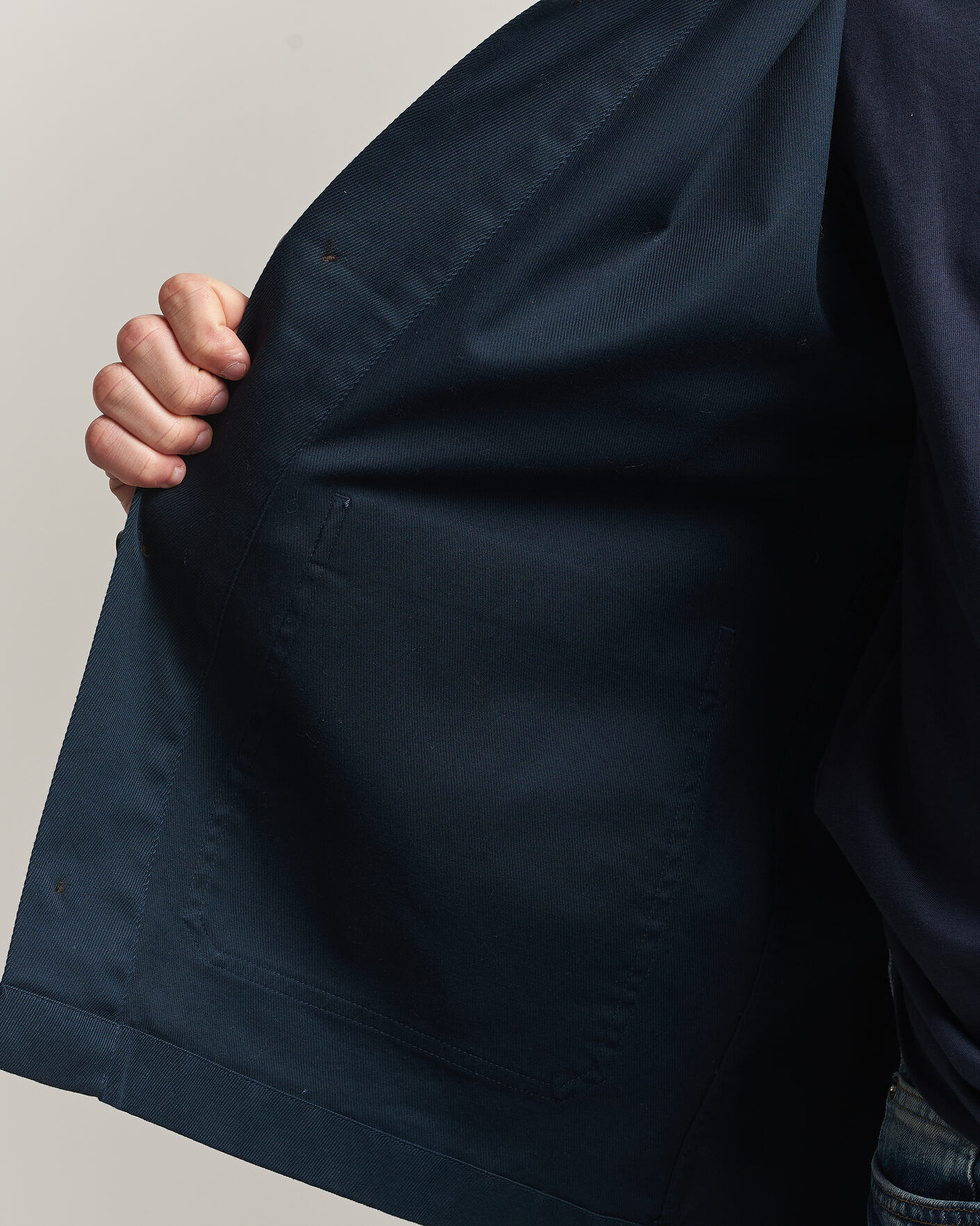 Uomini | Camicie | J.Lindeberg | Easton Cotton Overshirt JL Navy