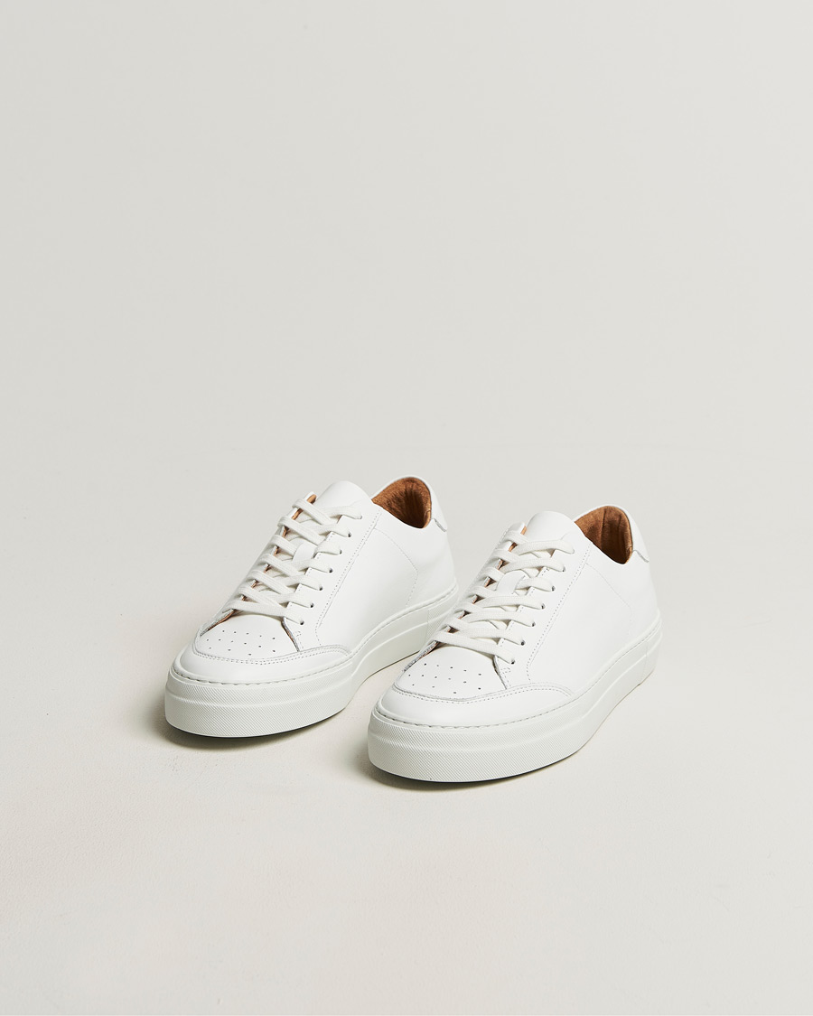 Uomini | Sneakers | J.Lindeberg | Art Signature Leather Sneaker White