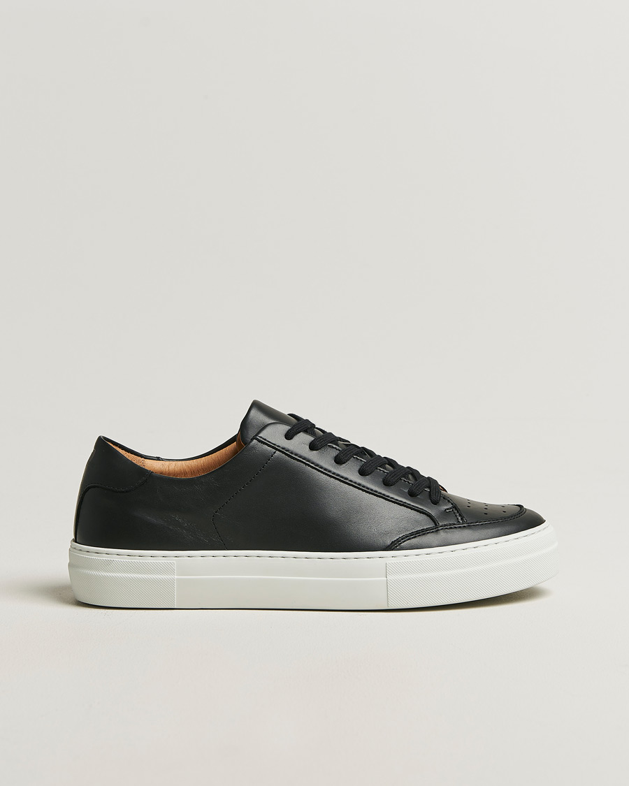 Uomini | Sneakers | J.Lindeberg | Art Signature Leather Sneaker Black