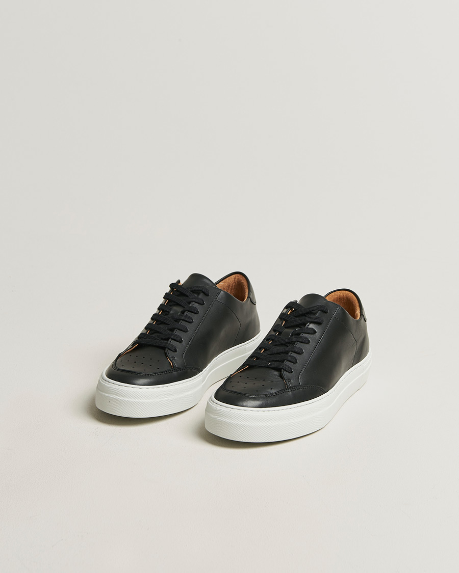 Uomini | Sneakers | J.Lindeberg | Art Signature Leather Sneaker Black