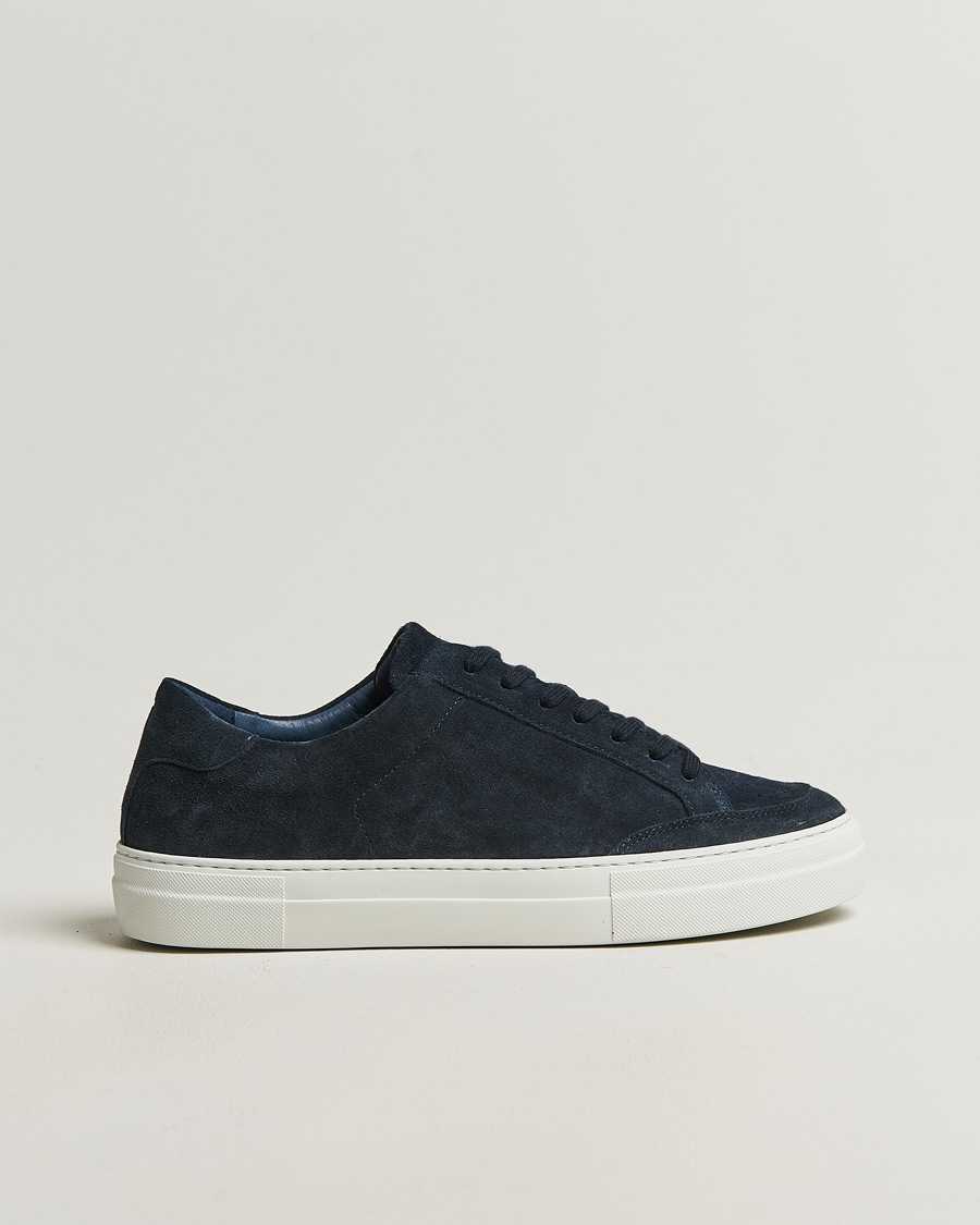 Uomini | Sneakers | J.Lindeberg | Art Signature Suede Sneaker JL Navy