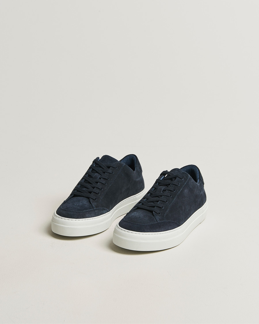 Uomini | Sneakers | J.Lindeberg | Art Signature Suede Sneaker JL Navy