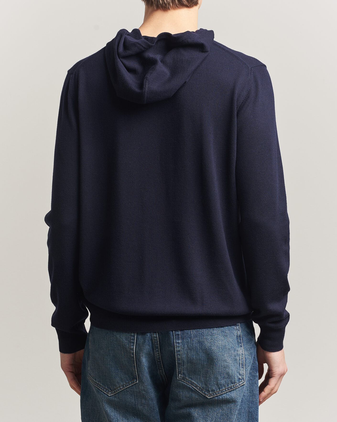 Uomini | Maglieria | J.Lindeberg | Karl Merino Hoodie JL Navy