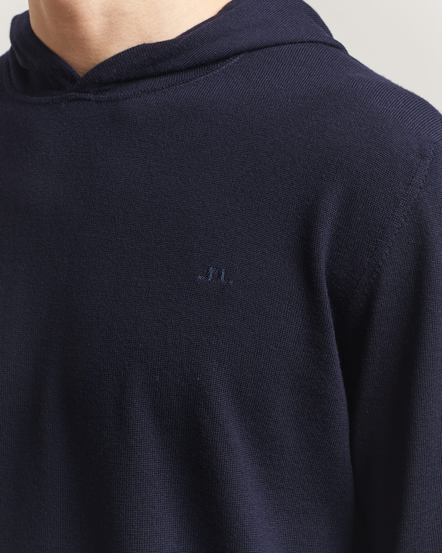 Uomini | Maglieria | J.Lindeberg | Karl Merino Hoodie JL Navy