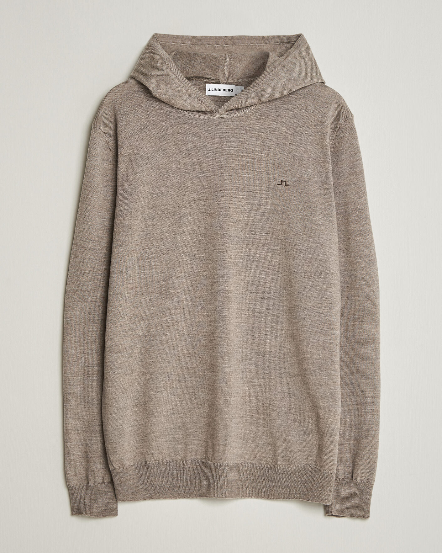 Uomini | Maglieria | J.Lindeberg | Karl Merino Hoodie Brindle Melange