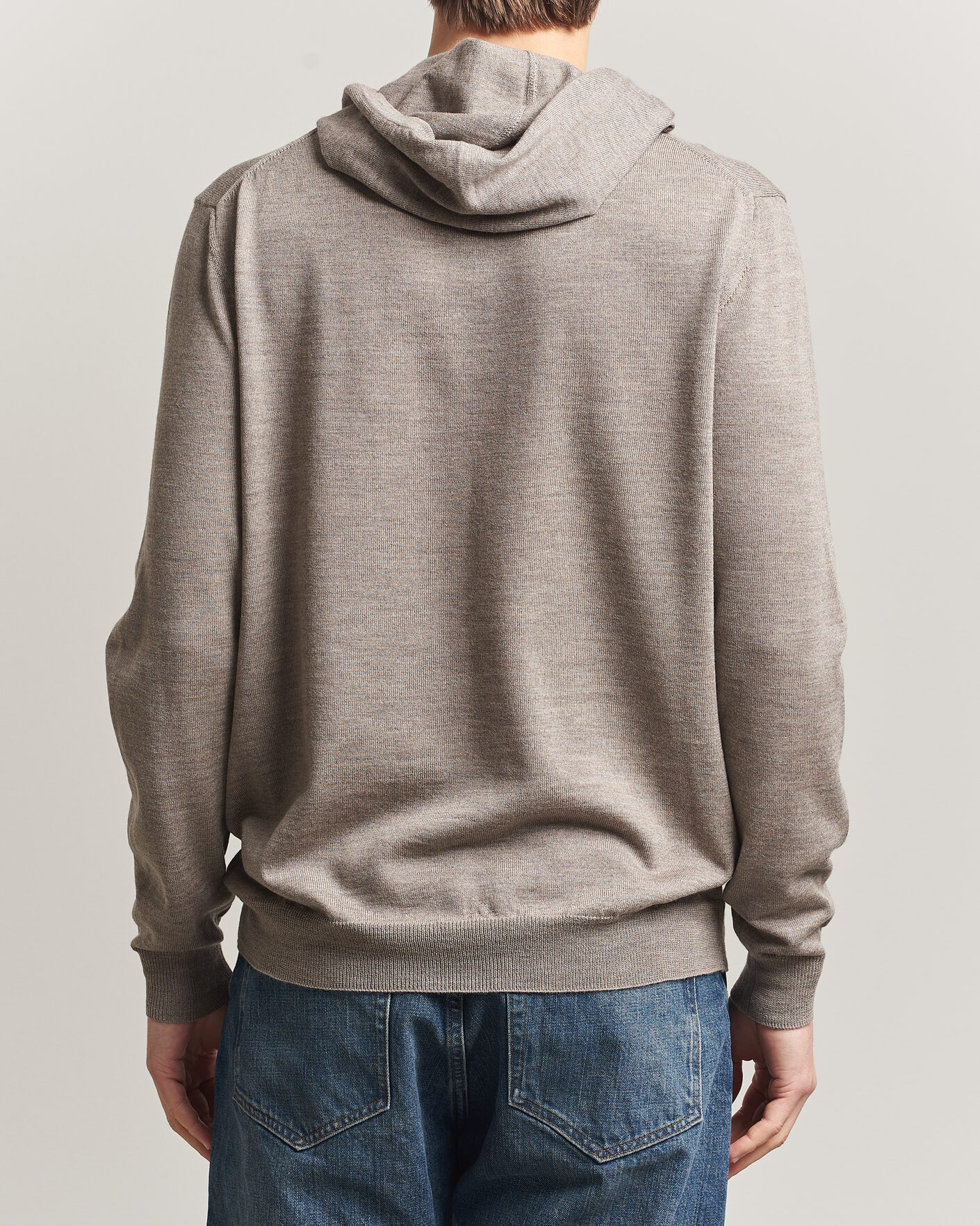 Uomini | Maglieria | J.Lindeberg | Karl Merino Hoodie Brindle Melange