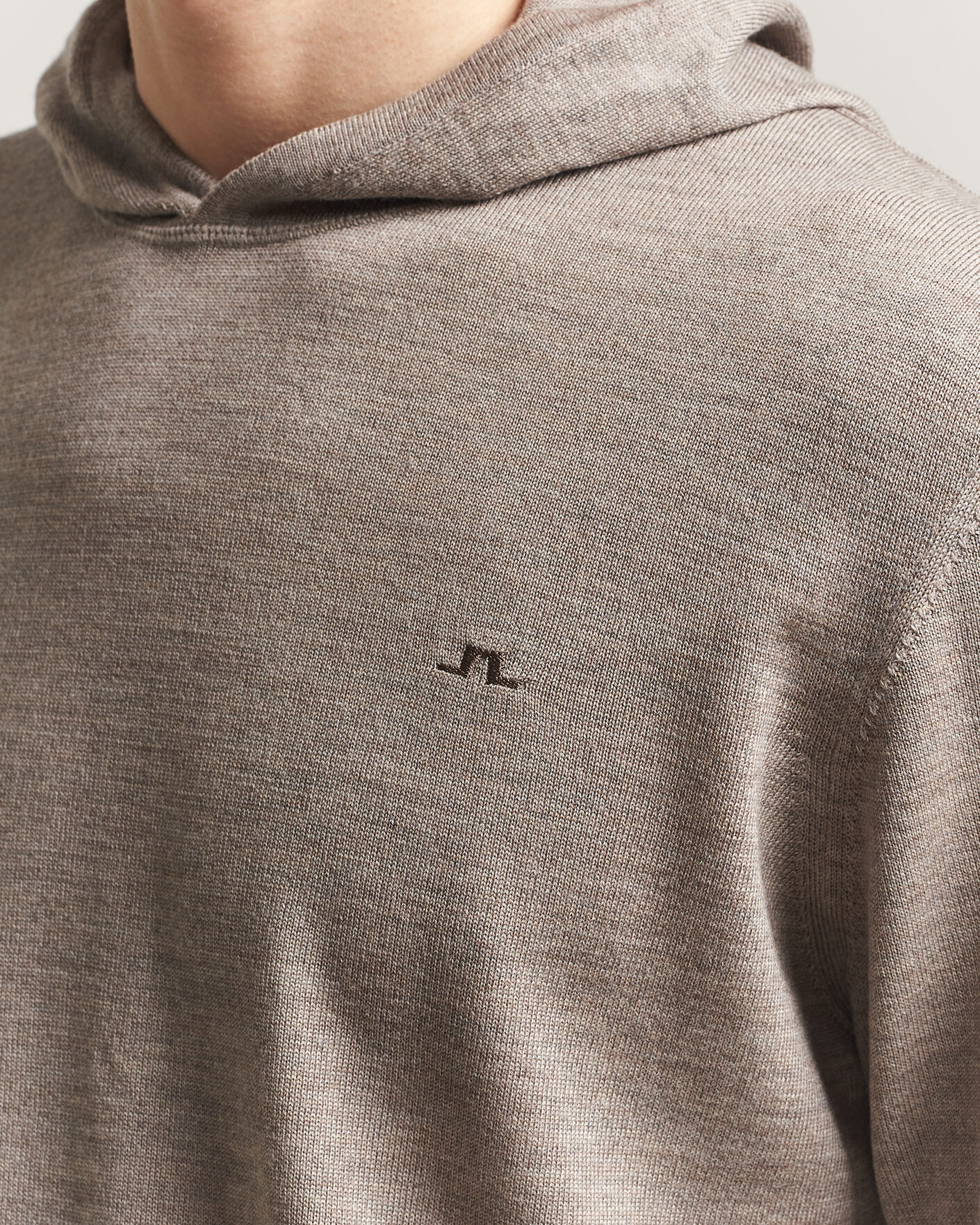 Uomini | Maglieria | J.Lindeberg | Karl Merino Hoodie Brindle Melange