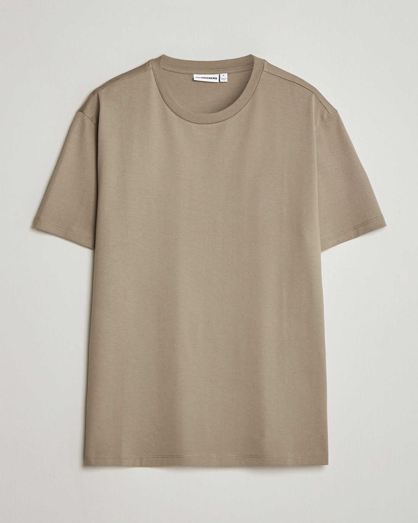 Uomini | T-shirt | J.Lindeberg | Sid Basic T-Shirt Brindle