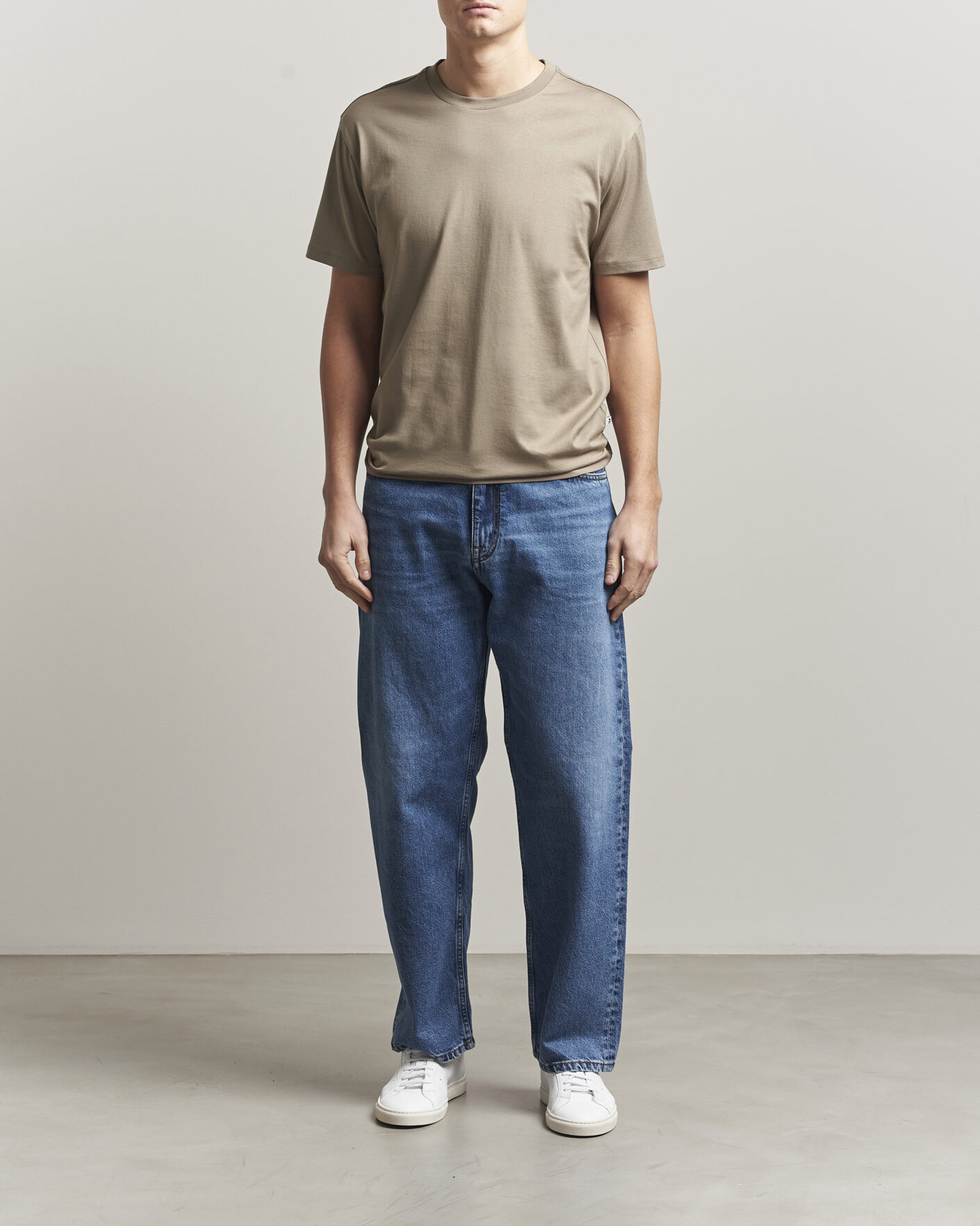 Uomini | T-shirt | J.Lindeberg | Sid Basic T-Shirt Brindle