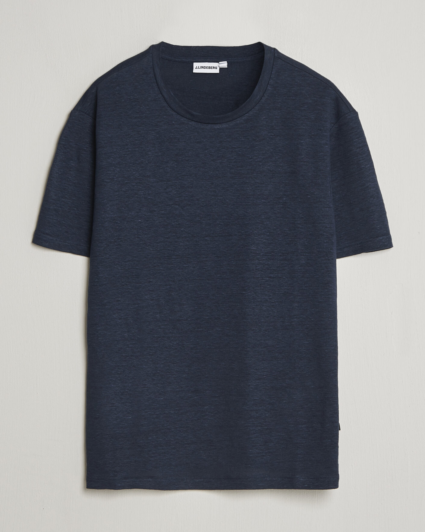 Uomini | T-shirt | J.Lindeberg | Coma Linen T-Shirt JL Navy