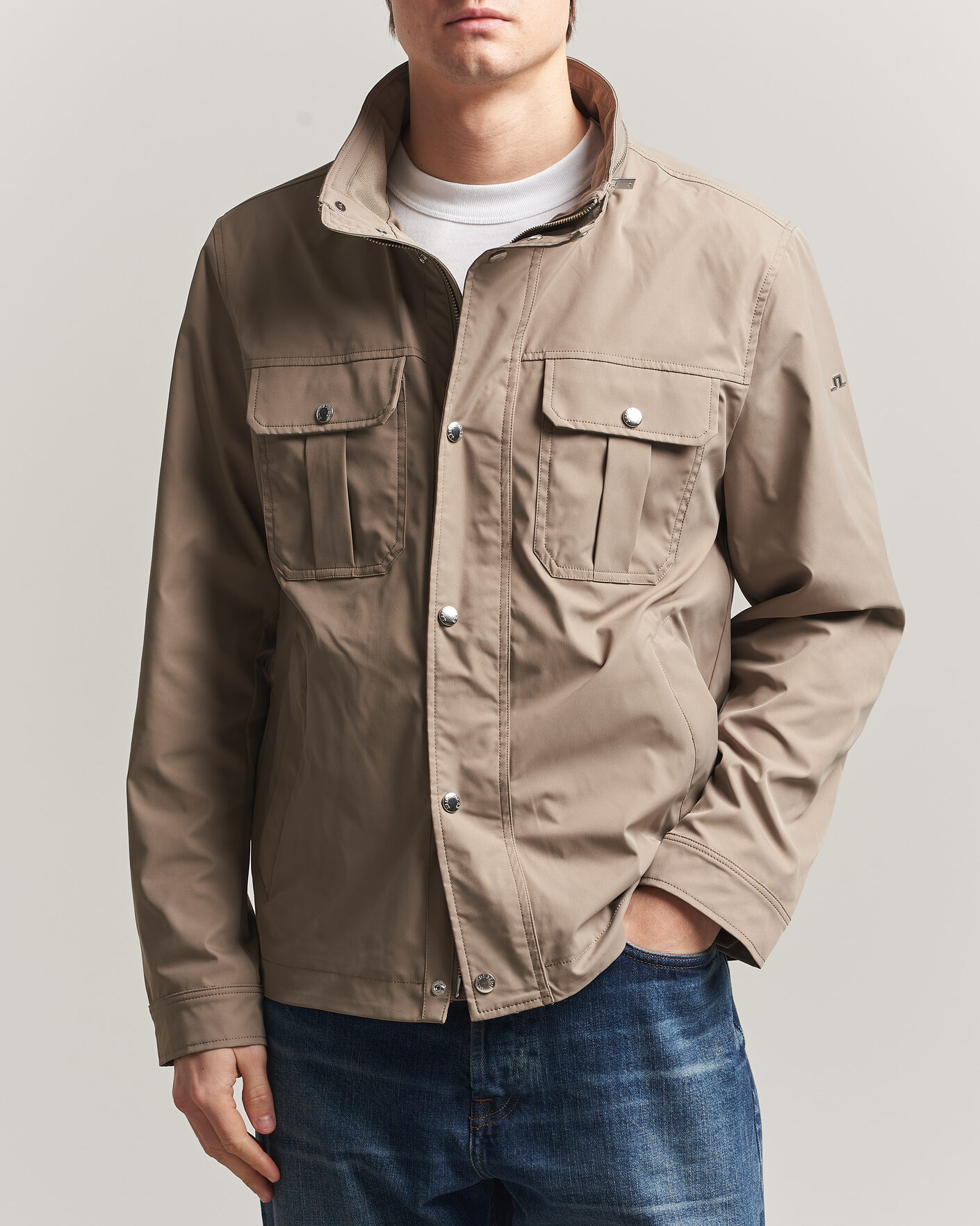 Uomini | Giacche | J.Lindeberg | Bailey Recyceled Poly Jacket Brindle