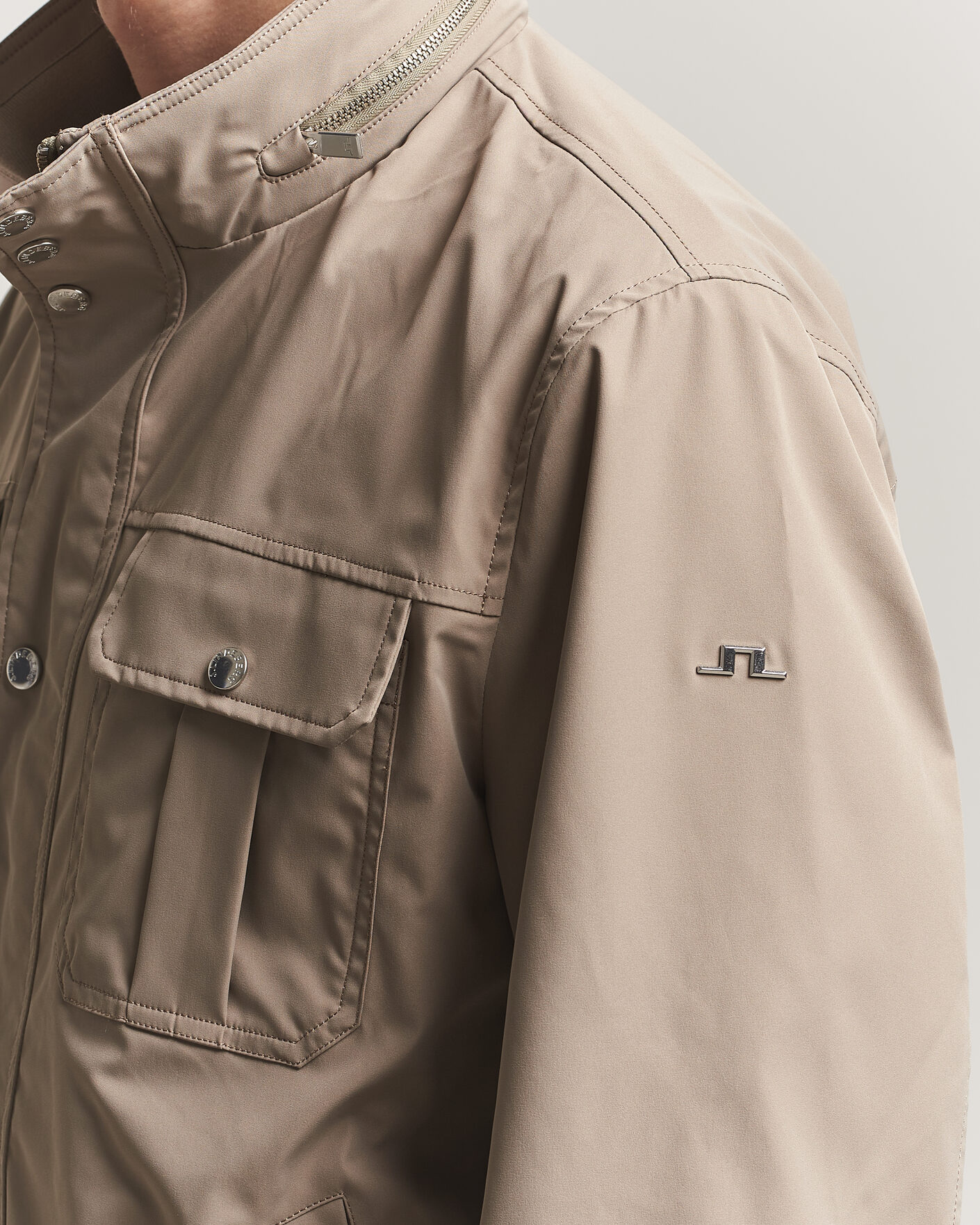 Uomini | Giacche | J.Lindeberg | Bailey Recyceled Poly Jacket Brindle