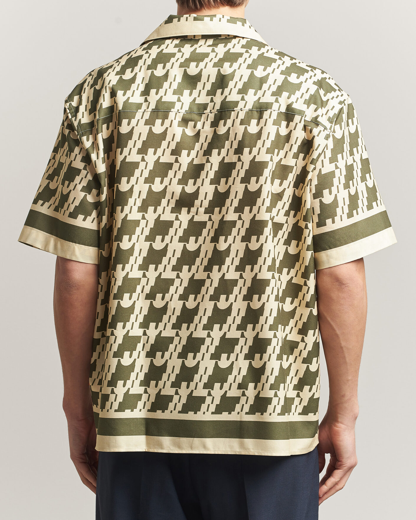 Uomini | Camicie | J.Lindeberg | Ellis Border Resort Shirt Glitch Kalamata