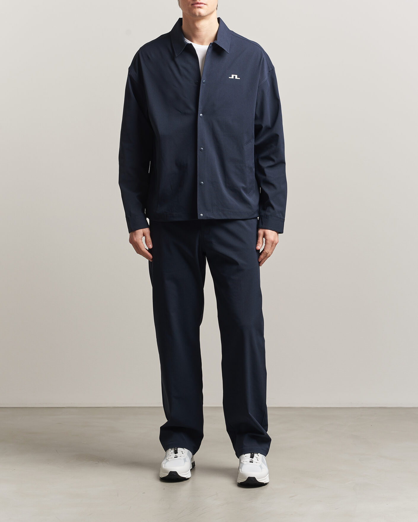 Uomini | Camicie | J.Lindeberg | Dex Coach Overshirt JL Navy