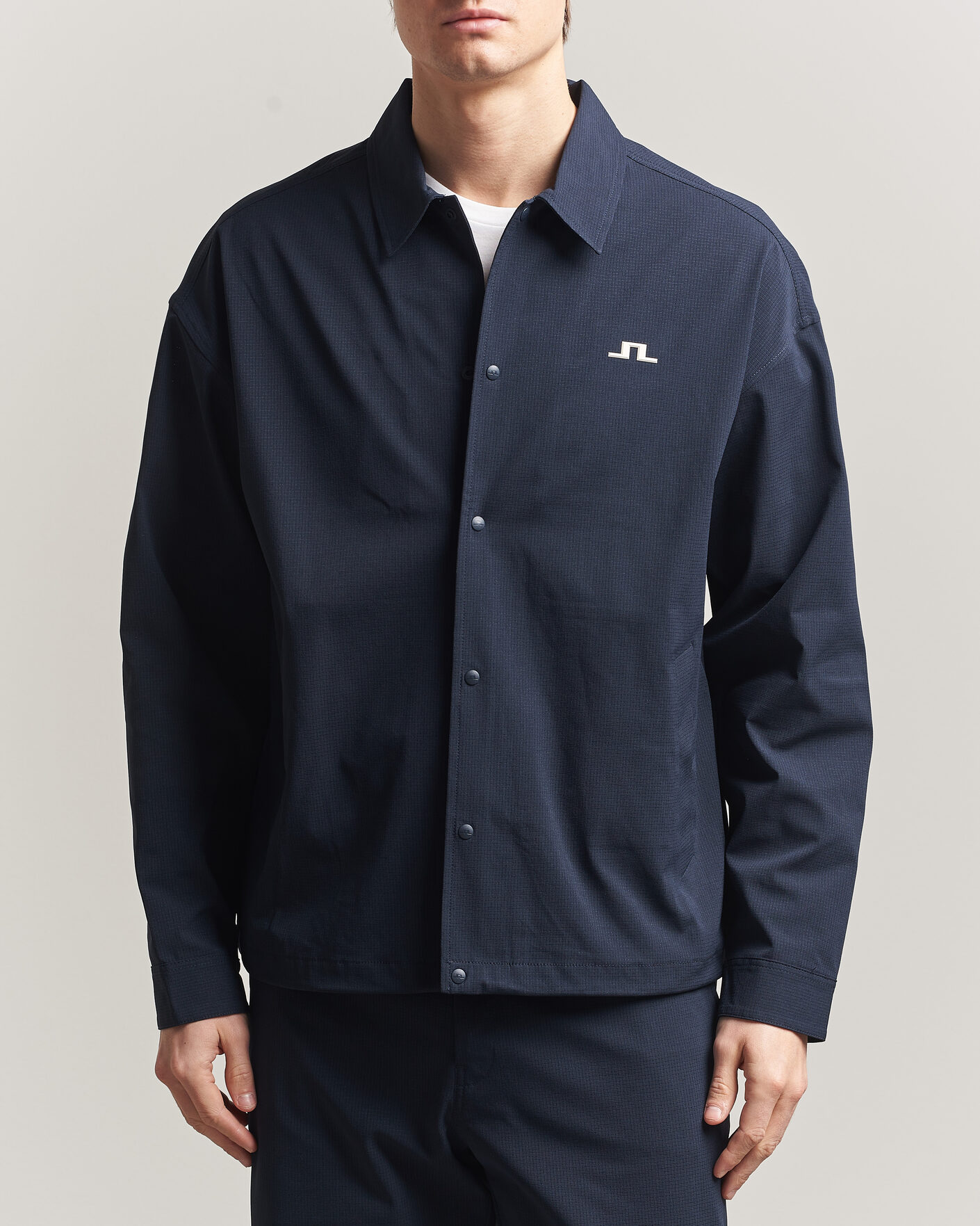 Uomini | Camicie | J.Lindeberg | Dex Coach Overshirt JL Navy