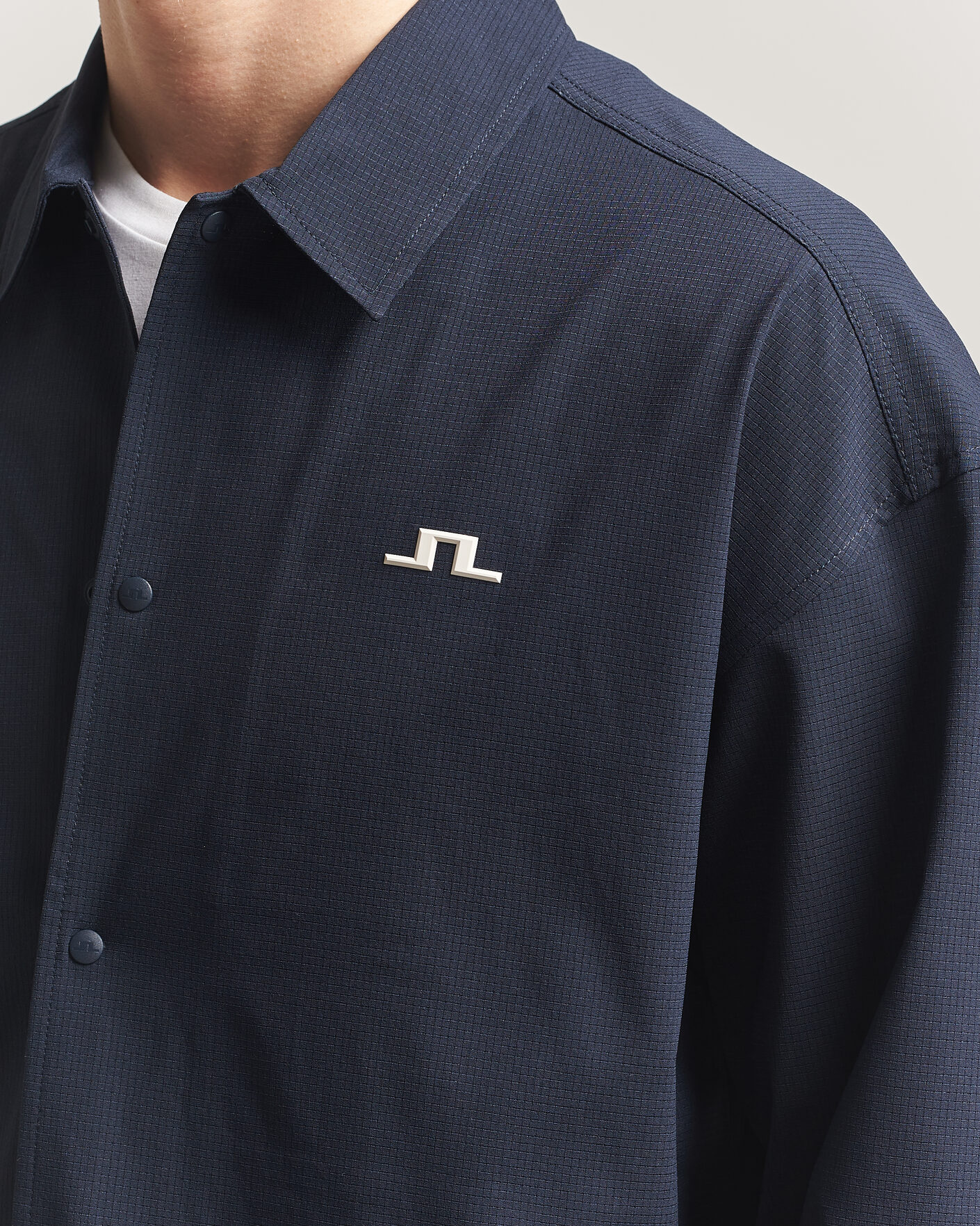 Uomini | Camicie | J.Lindeberg | Dex Coach Overshirt JL Navy