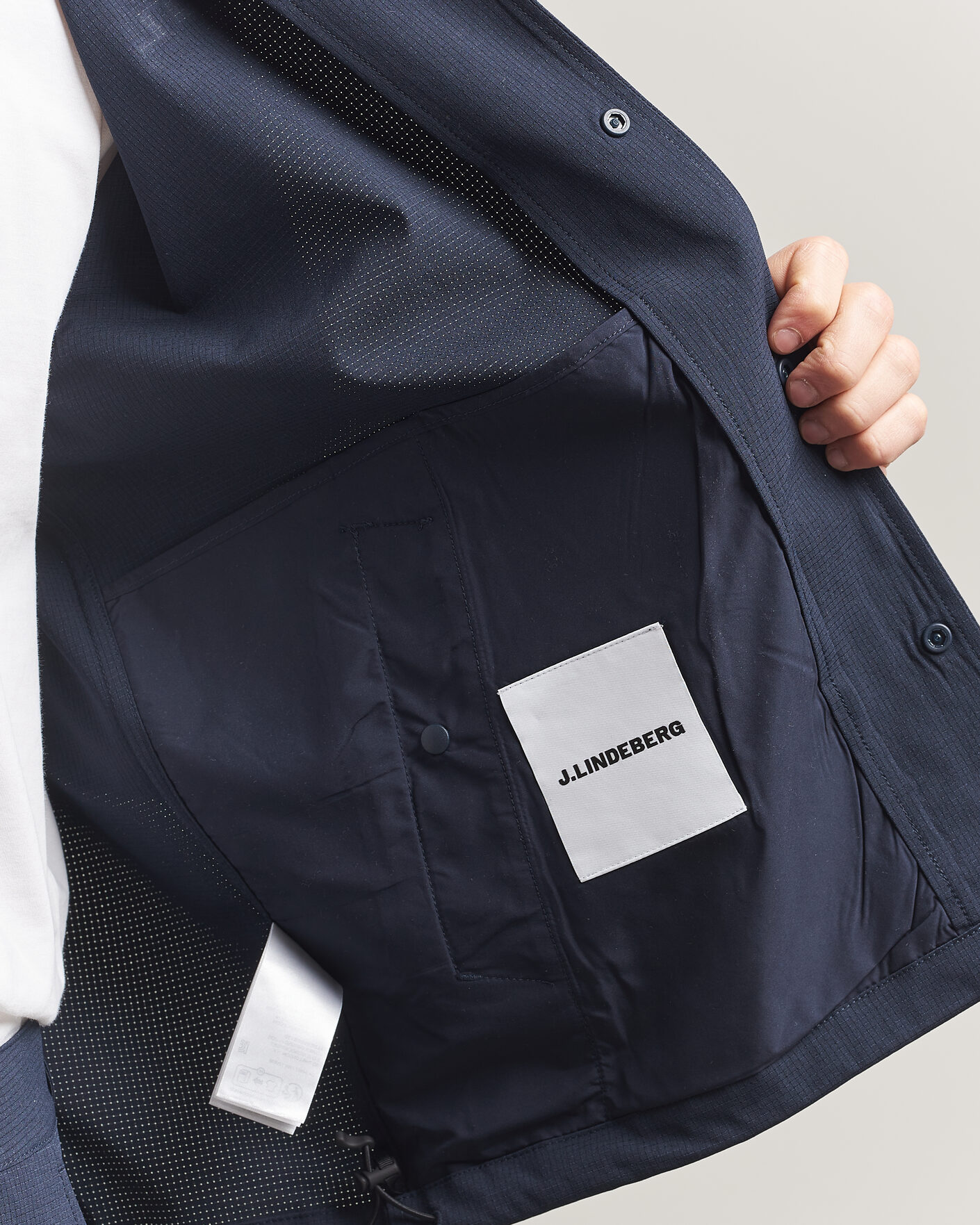 Uomini | Camicie | J.Lindeberg | Dex Coach Overshirt JL Navy