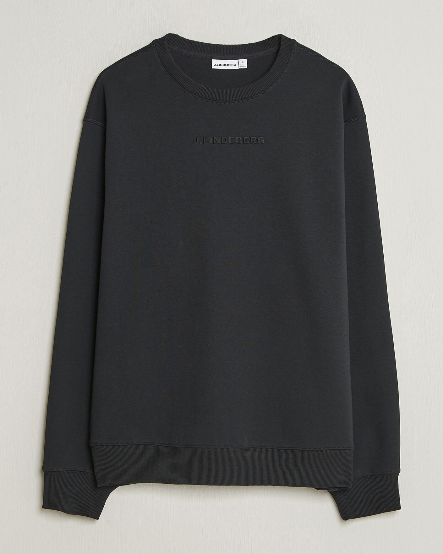 Uomini | Maglieria | J.Lindeberg | Club Crew Neck Black