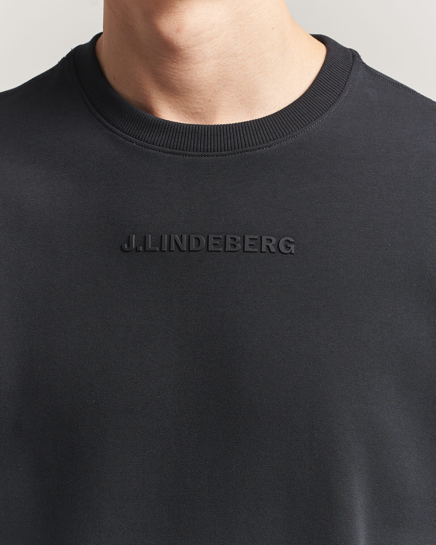 Uomini | Maglieria | J.Lindeberg | Club Crew Neck Black
