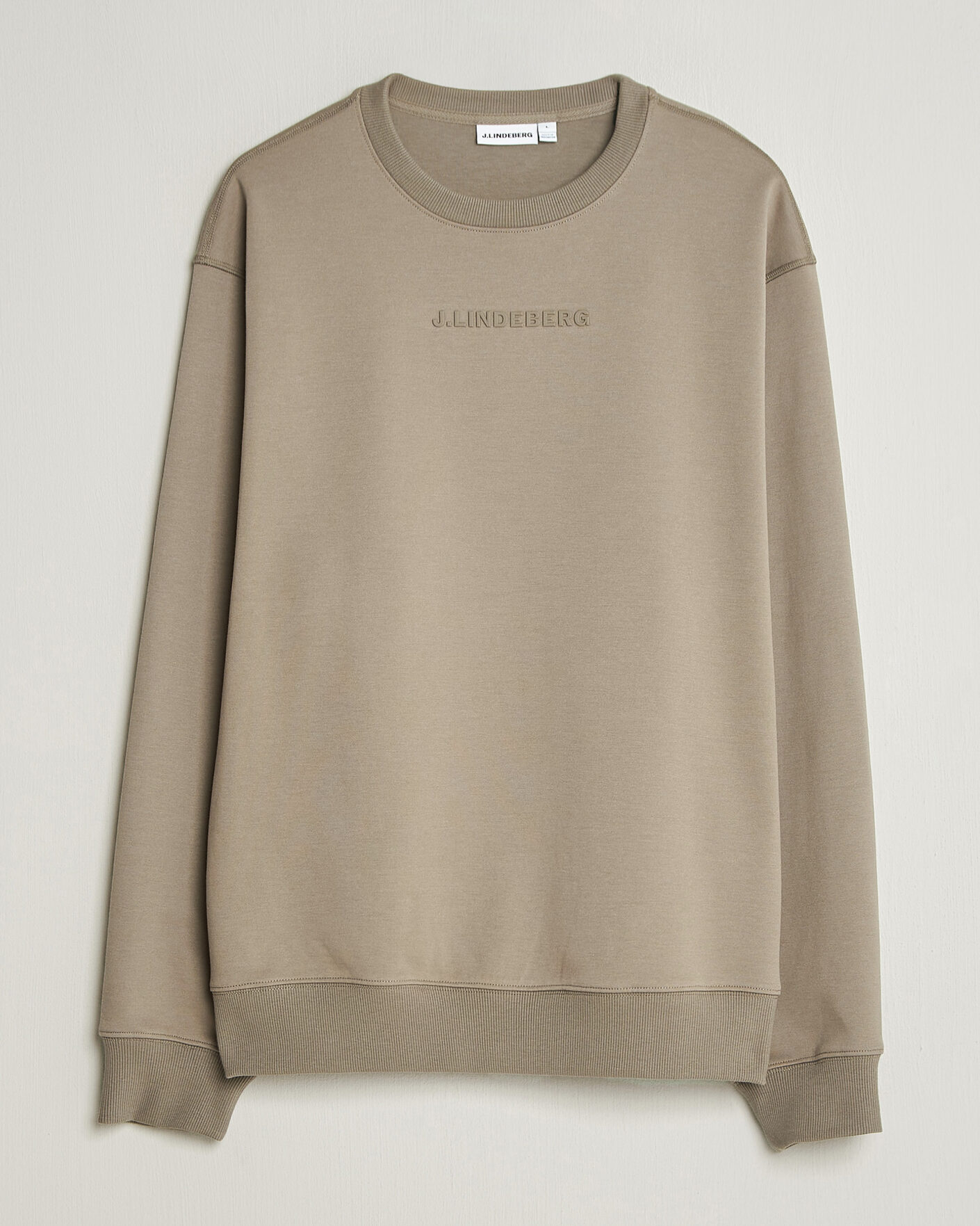 Uomini | Maglieria | J.Lindeberg | Club Crew Neck Brindle