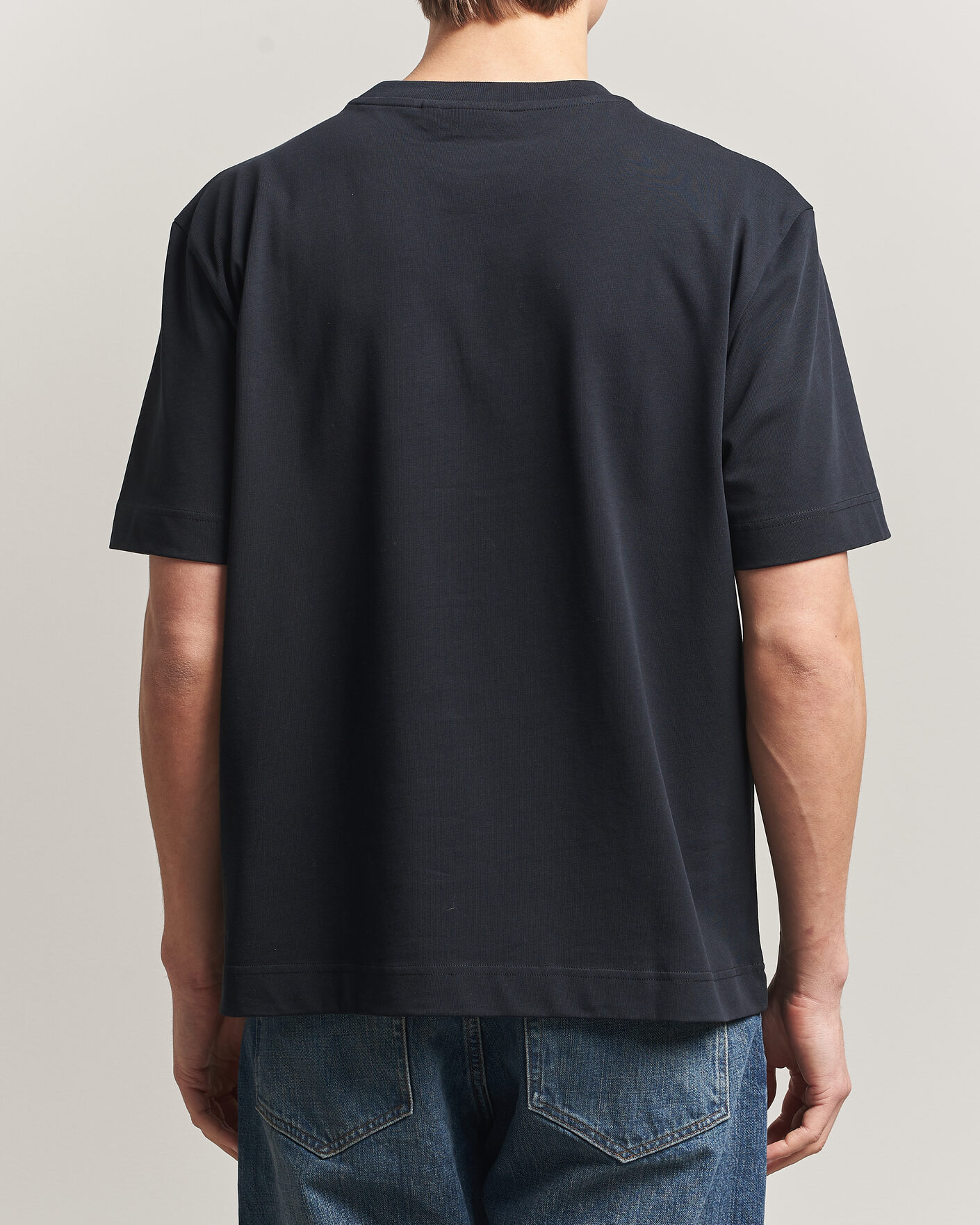 Uomini | T-shirt | J.Lindeberg | Hale Heavy Logo T-Shirt Black