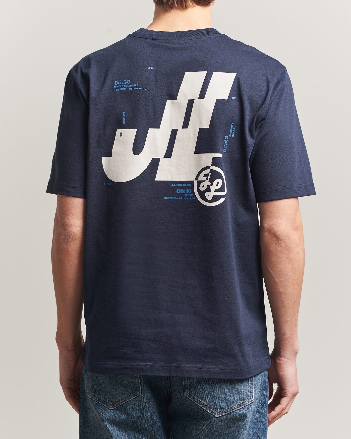 Uomini | T-shirt | J.Lindeberg | Parcie T-Shirt JL Navy