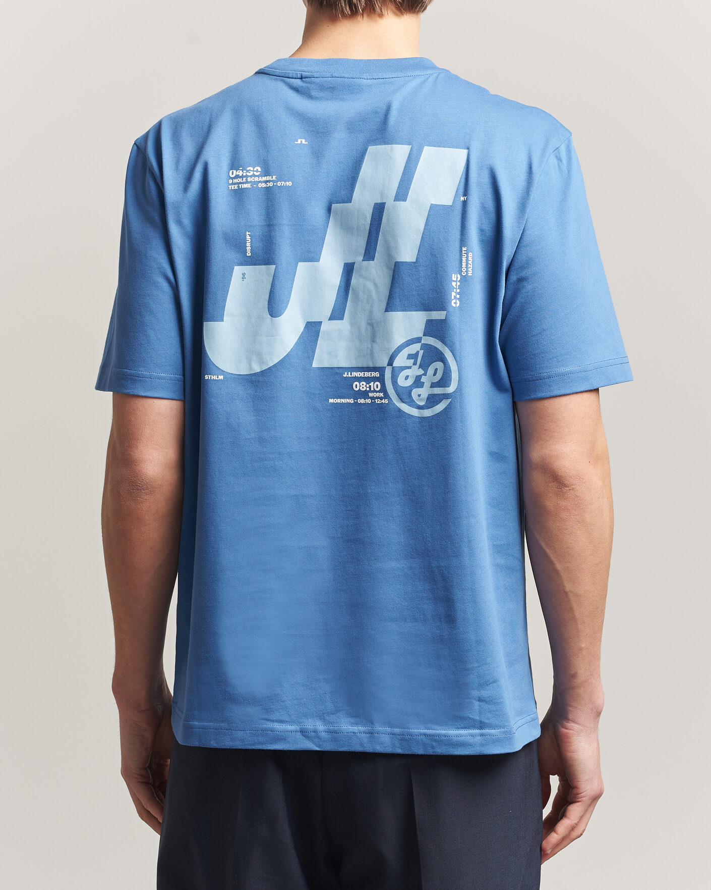 Uomini | T-shirt | J.Lindeberg | Parcie T-Shirt Federal Blue