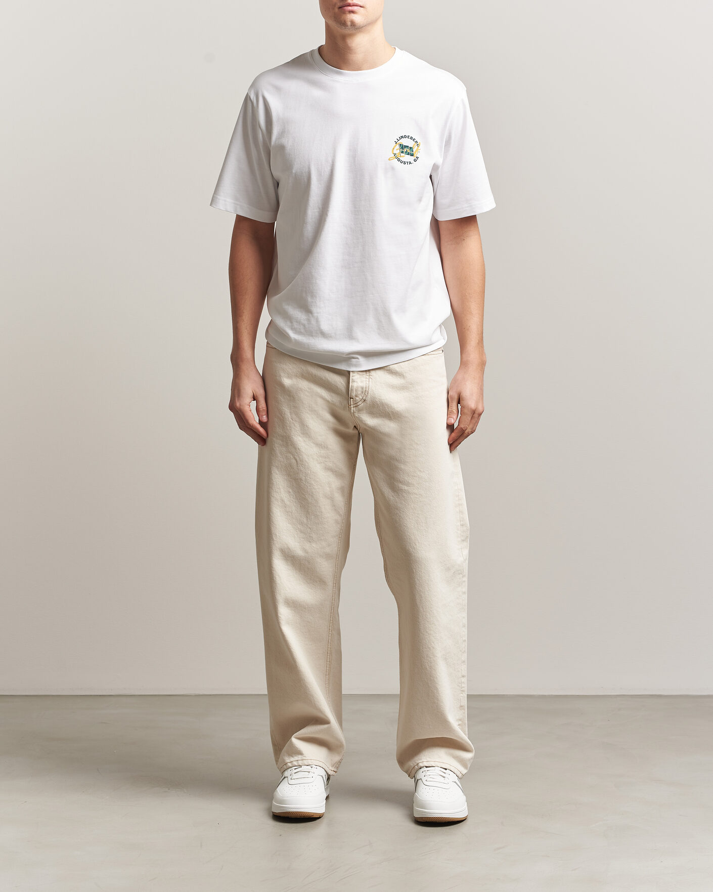Uomini | T-shirt | J.Lindeberg | Parcie Tour T-Shirt White