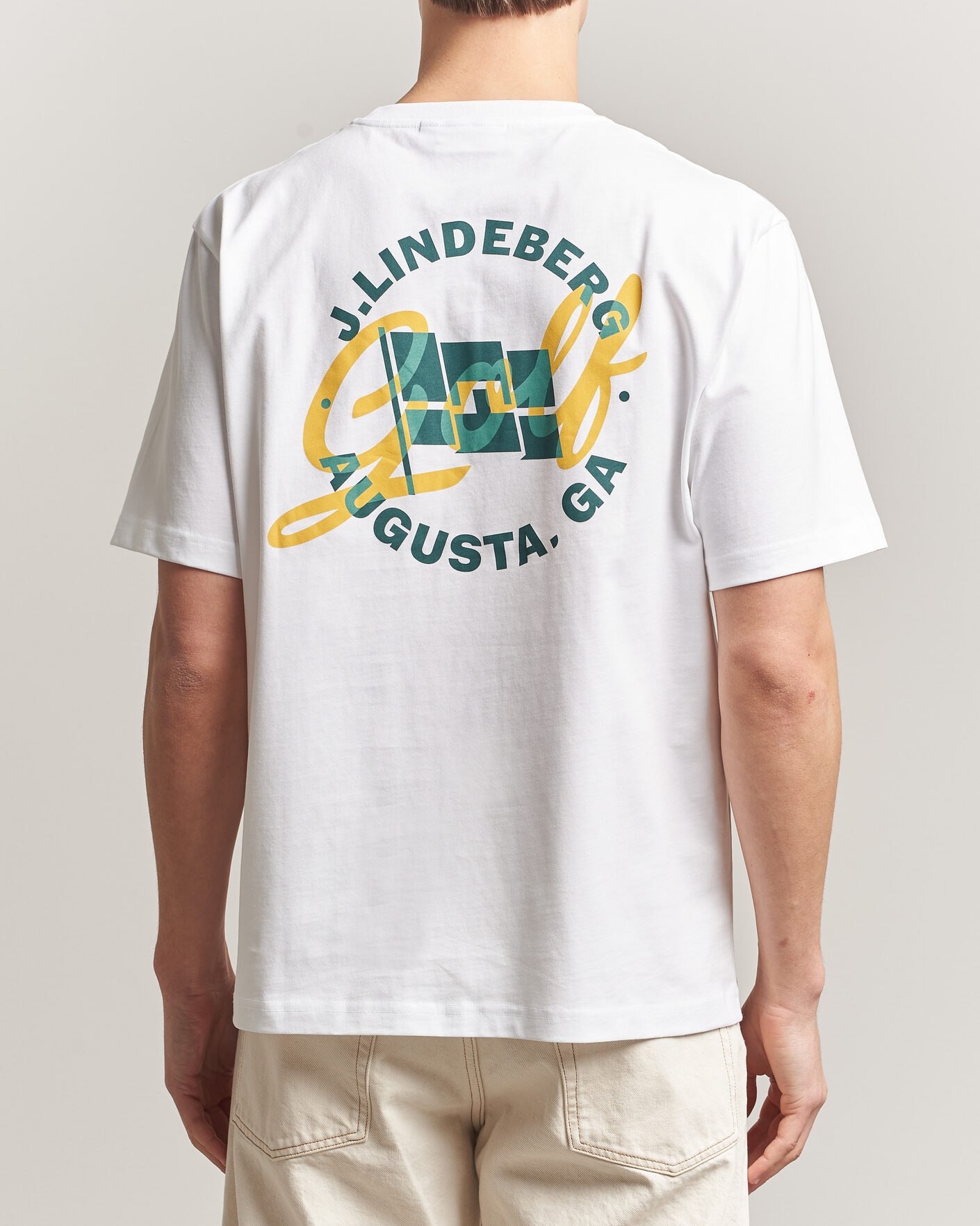Uomini | T-shirt | J.Lindeberg | Parcie Tour T-Shirt White