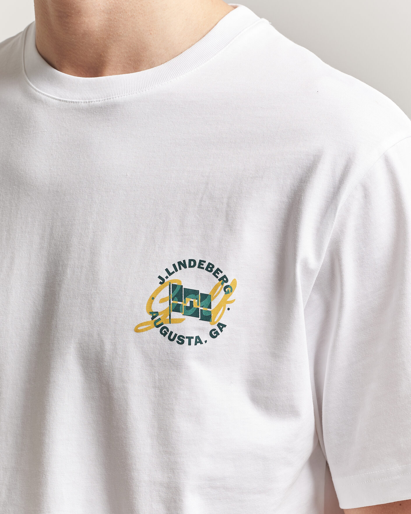 Uomini | T-shirt | J.Lindeberg | Parcie Tour T-Shirt White