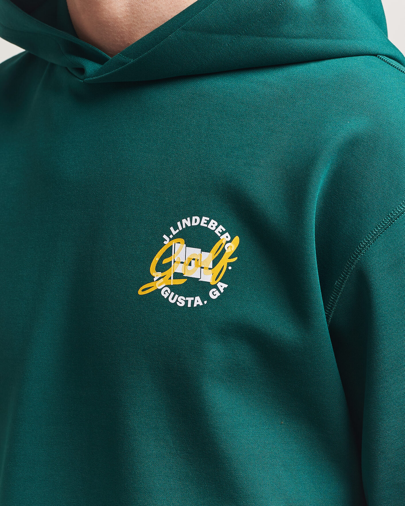 Uomini | Maglieria | J.Lindeberg | Club Masters Tour Hoodie Forest Biome