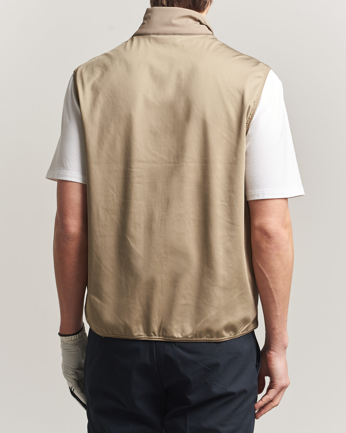 Uomini | Gilet | J.Lindeberg | Timor Hybrid Vest Brindle